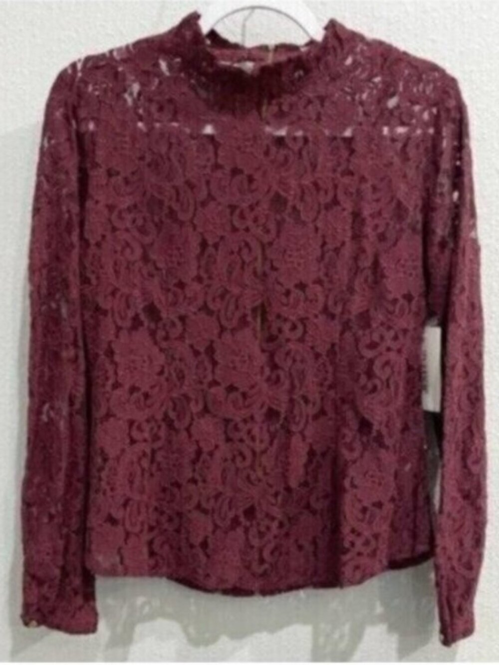 Justfab Lace Whimsigoth Long Sleeve Top Victorian Coquette Feminine